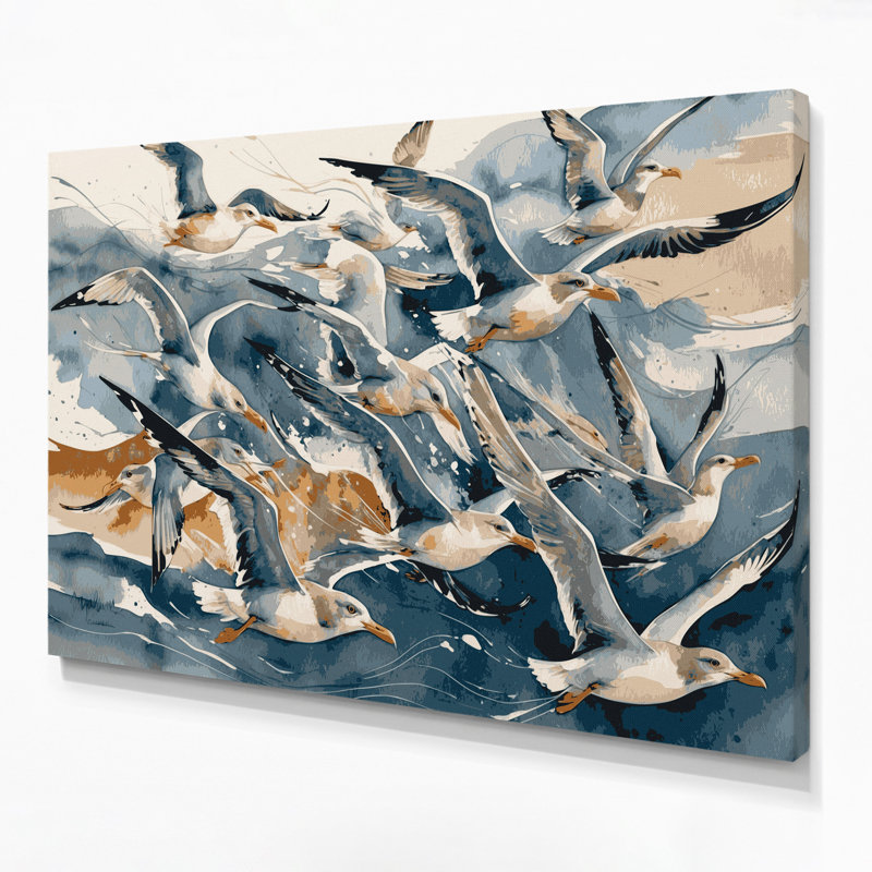 Art mural sur toile beige, H 20 po x l 24 po