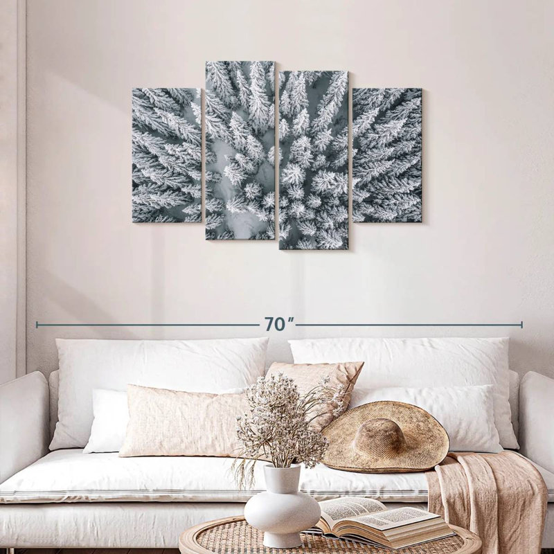 Harnek Snow Covered Pine Trees, 27'' H x 43'' W
