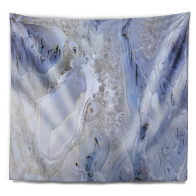Tapisserie abstraite en agate