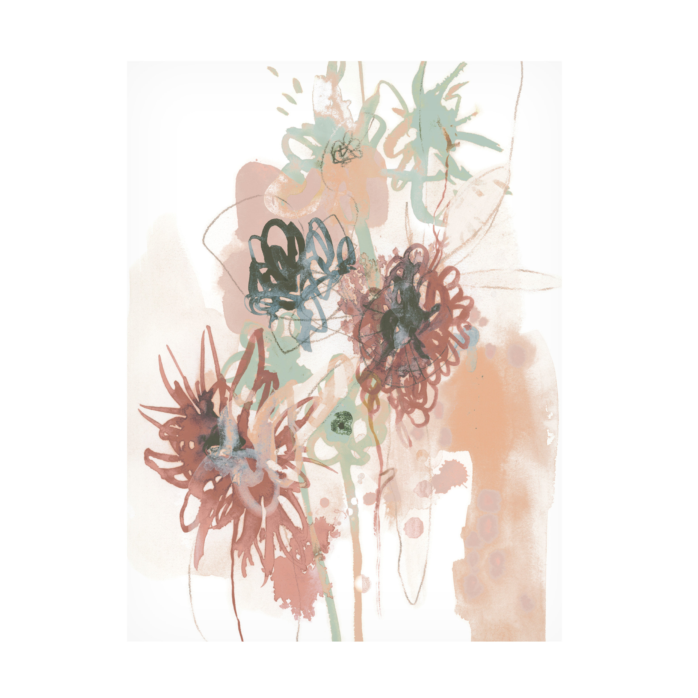 Winston Porter Petal Drift IV On Canvas by June Erica Vess Print Wayfair