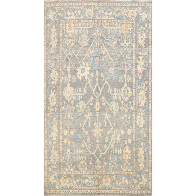 One-of-a-Kind 6' X 8'8" New Age Wool Area Rug in Grey