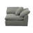  Mielke 132" Oversized Deep Lounge Cloud-Inspired Modular Slipcovered Corner Sectional with Reversible Ottoman Chaise | Plush Cushions, Modern Minimalist Design-33485979
