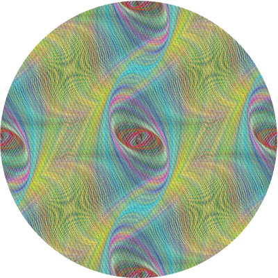 Tapis à motifs bleu / jaune