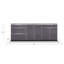 Ensemble de 3 armoires modulaires en aluminium pour l'extérieur l 96 po x P 24 po x H 36,5 po-1646902904-1646902911