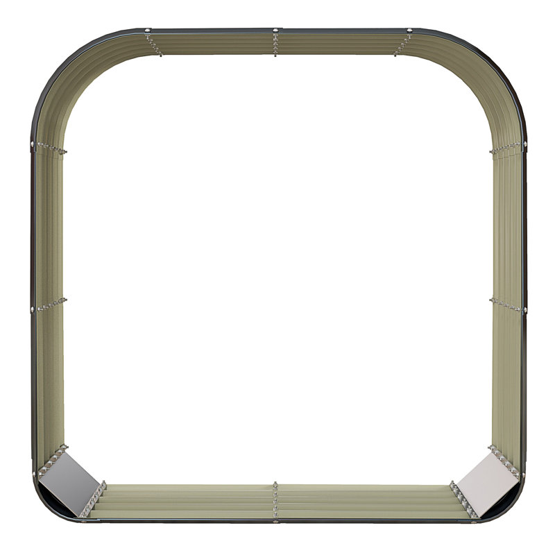 Support de rangement pour bois de chauffage en acier galvanisé Outsunny