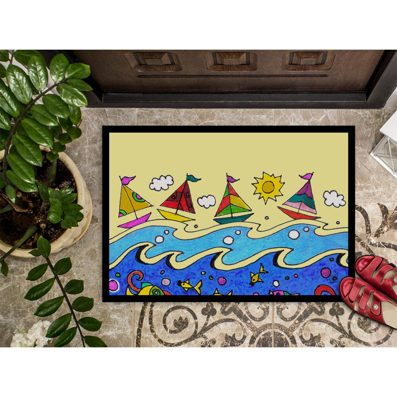 Gadbois Non-Slip Outdoor Doormat, 2' x 3'