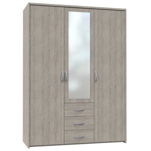 3 Door Manufactured Wood Wardrobe