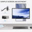 Premium Aluminum Single Monitor Wall Mount