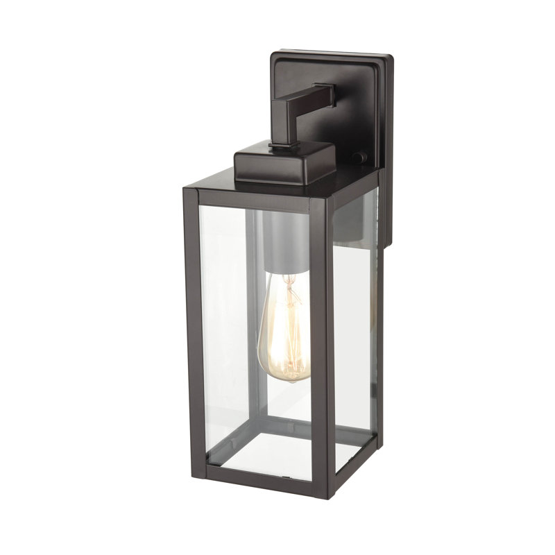 Ashtyn 1 Light 13" Tall Outdoor Wall Sconce, Powder Coated Bronze
