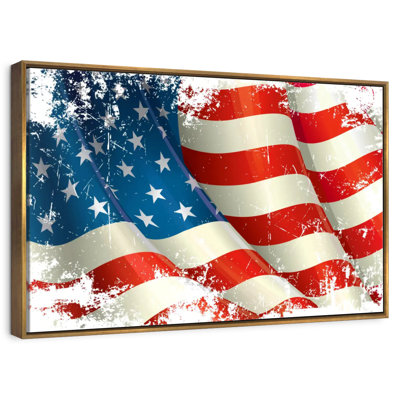 Drapeau américain grunge