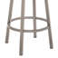 Tabouret de bar pivotant en similicuir blanc Dalza