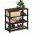 4-tier Shoe Storage Rack With Metal Frame – Amber Pine/black Finish