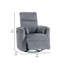 Fauteuil inclinable et pivotant, 2 coussins, velours côtelé Rix-113497010