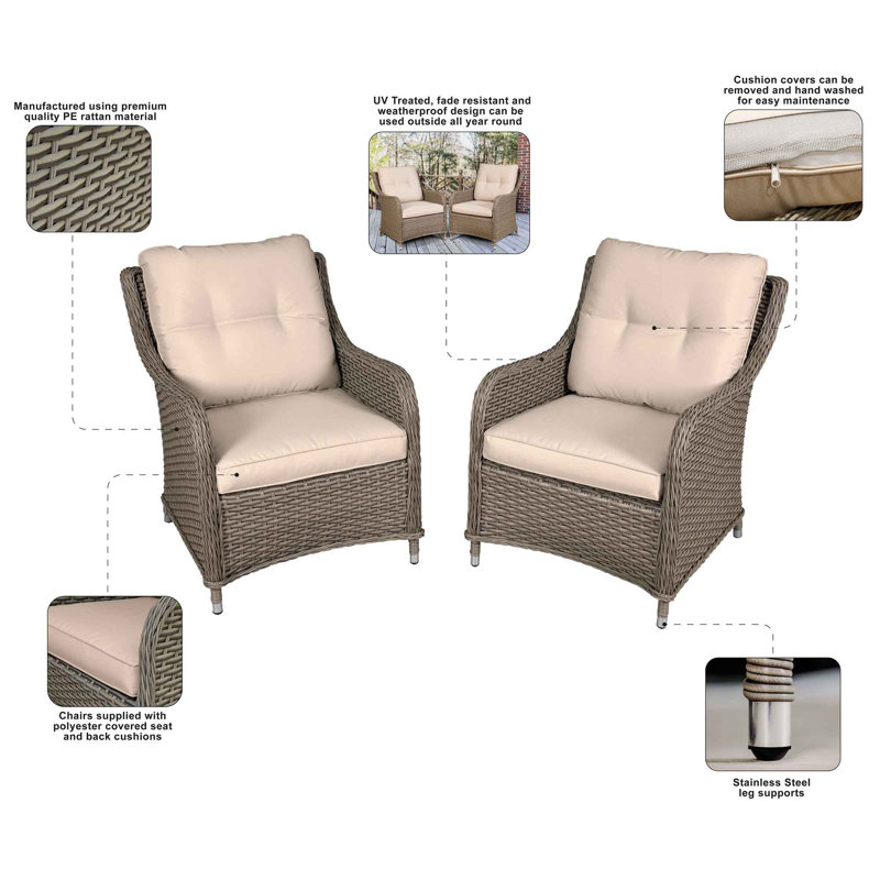 Conola Wicker Outdoor Lounge Chair