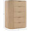 Commode en bois massif et placage Iyona-1150483004