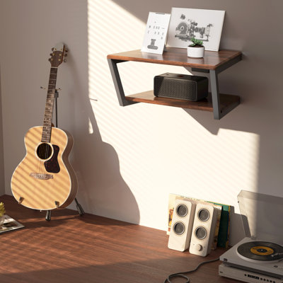 Tablettes média flottantes Fitueyes Design pour lecteur DVD et meuble télé