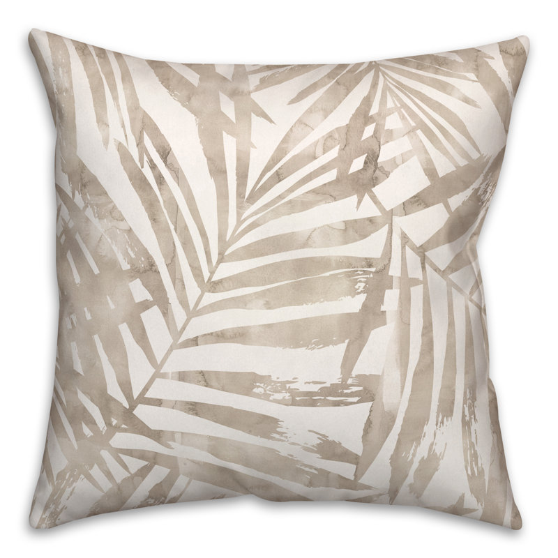 Floral Outdoor Reversible Throw Pillow
