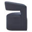Chaise de salle à manger rembourrée en polyester avec roulettes Bralan-1498340827