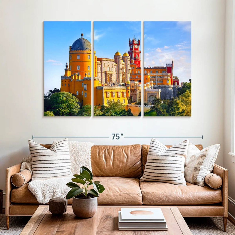 Tergel Lisbon Pena Palace, H 42 po x l 65 po
