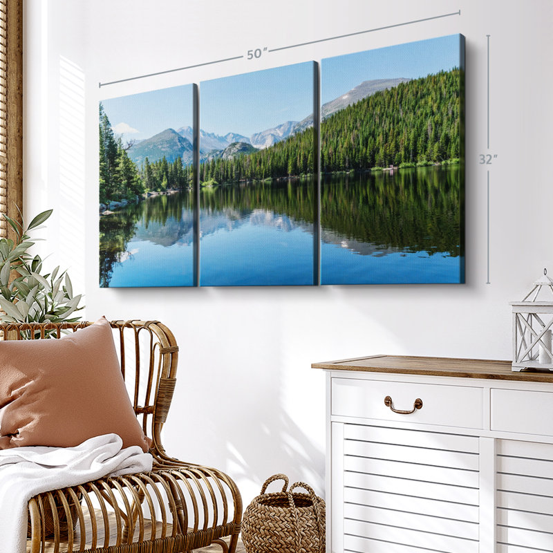 «Bear Lakeside Trees» sur, H 50 po x l 32 po