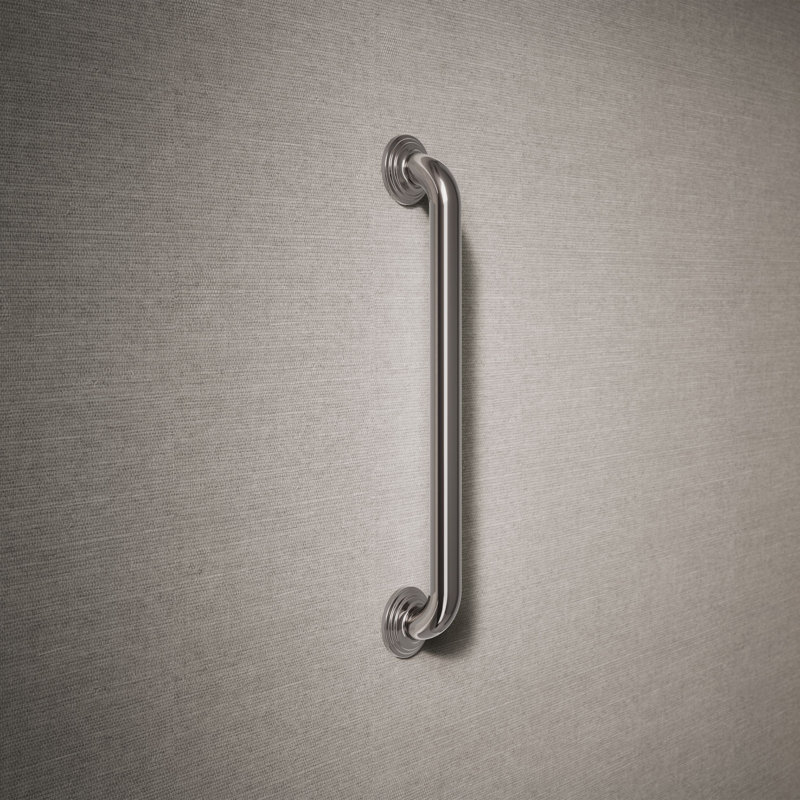 Traditional Grab Bar, Vibrant Titanium, 18"W