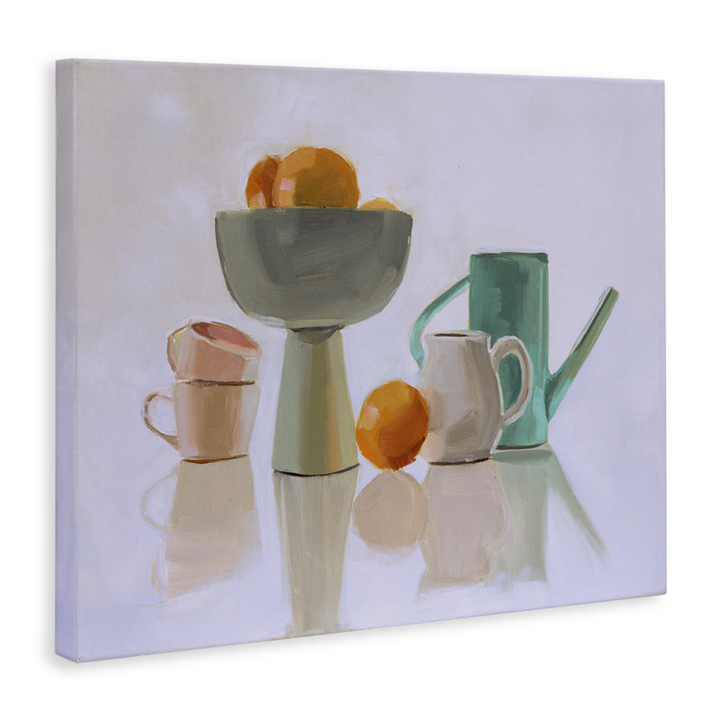 Art mural sur toile Reflection Pottery Still Life, H 16 po x l 20 po