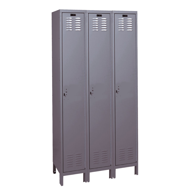 Casier large à 1 étage pour 2 étages ValueMax, L 36 po x P 15 po x H 78 po, Gris foncé, Assemblé