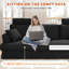 Modern Oversized 261Cm Sectional L-Shaped Corduroy Compression Sofa With Storage Pockets-1375116100