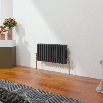 Vallie Horizontal Traditional Column Cast Iron Style Designer Radiator