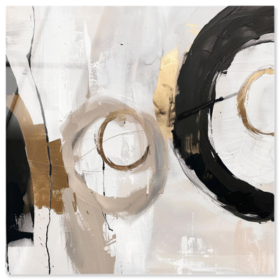 «Desert Moons», art mural en verre acrylique sans cadre ultra-brillant par Art Remedy, prêt à accrocher, 24 x 24