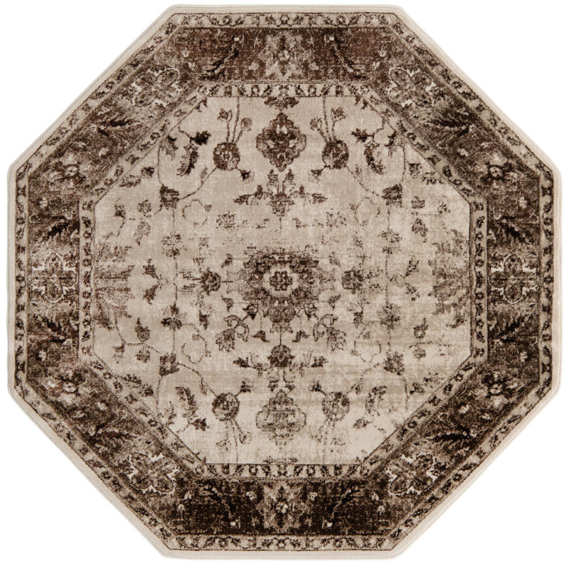Emigdio Oriental Indoor Rug, Octagon 6'