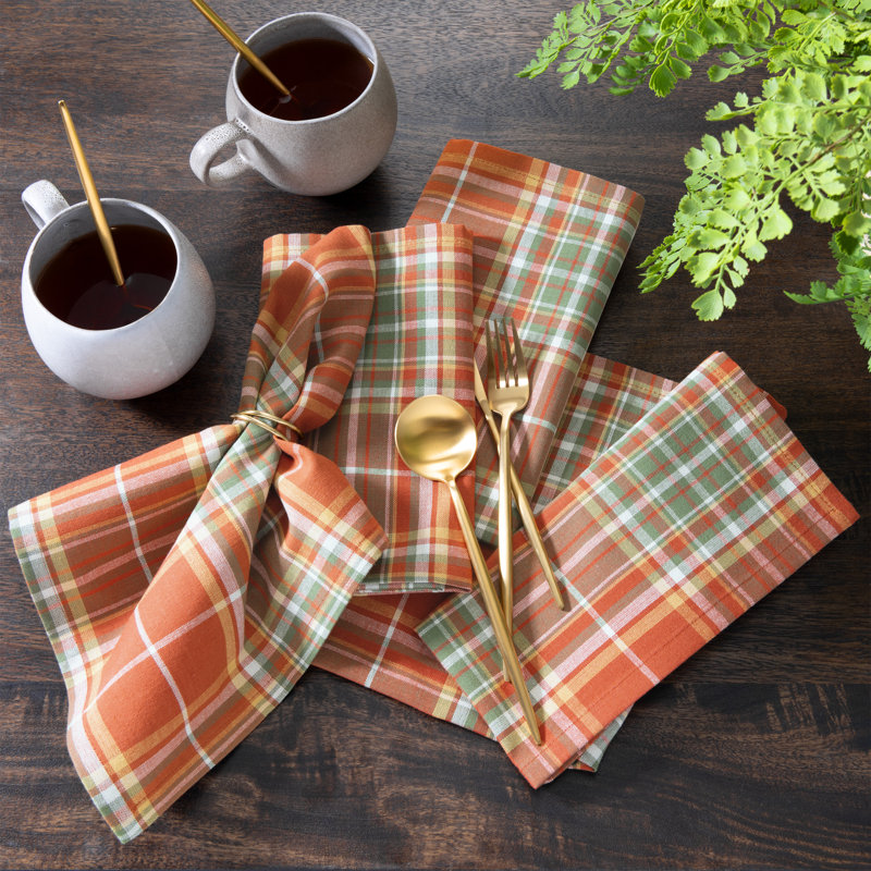 Wellsville Plaid Harvest Napkins, 17"x17"