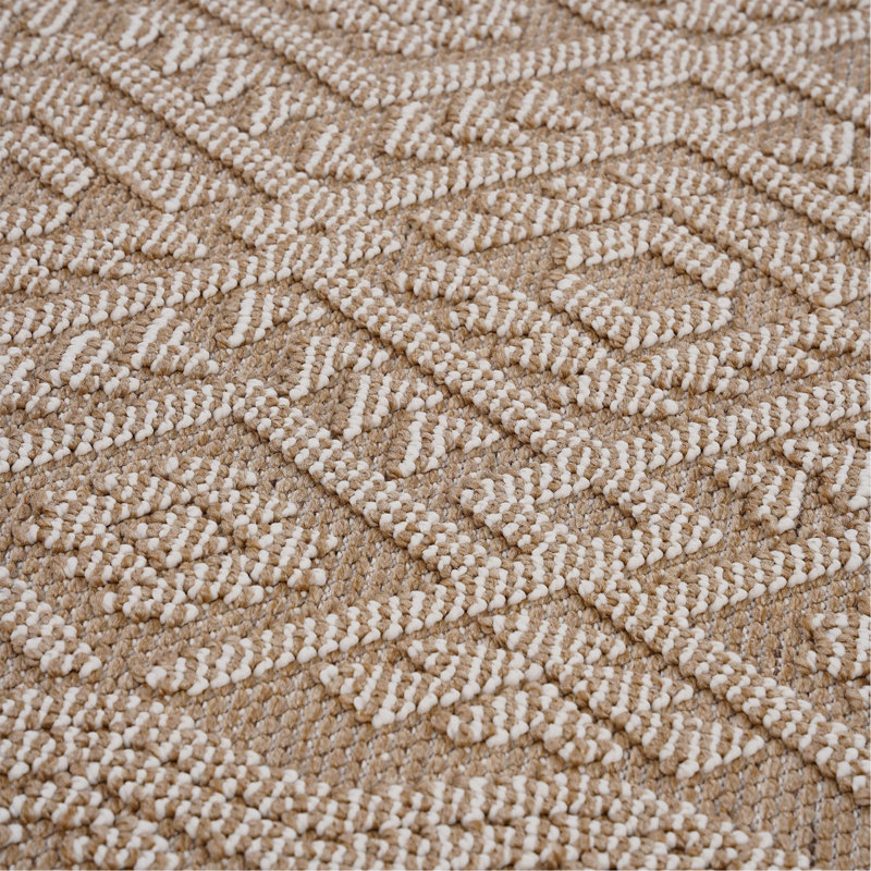 Tapis naturel / traditionnel d'intérieur / extérieur, Rectangle 6 pi 7 po x 7 pi 9 po