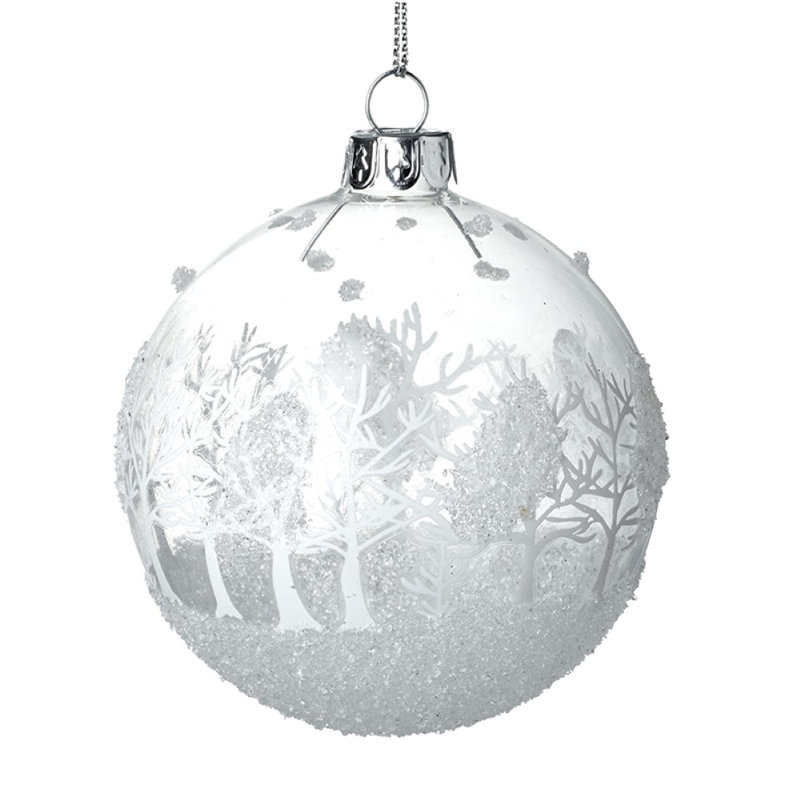 8cm Glass Bauble
