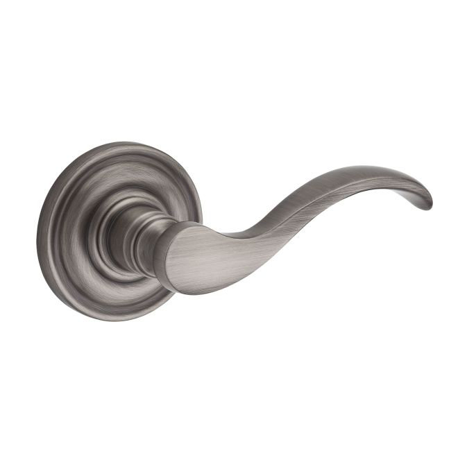 Curve Single Dummy Door Lever with Traditional Round Rose