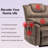 Carollynn Oversized Power Lift Chair, Dual Motor Lay Flat Recliner with Heat & Massage