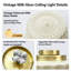 Plafonnier semi-encastré Milk Glass-133205798