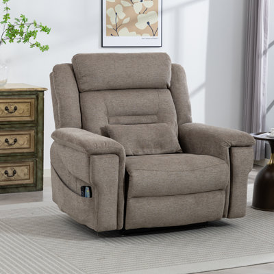 50'' Wide Extra Large Power Lift Recliner Chair With Heat & Massage, Wireless Charger, 28-inch seat width