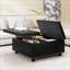 Banc carré avec repose-pieds-1182381952