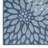 Winston Porter Ylianna Navy Tropical Indoor/Outdoor Rug-834462563