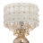 Wedgeworth 25"H Jeweled Metal and Mosaic Base Table Lamp with Cascading Crystals