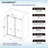 44"- 48" W x 76" H Single Sliding Frameless Shower Door with 3/8"(10mm) Explosion-Proof Clear Tempered Glass, Stainless Steel Accessories-1718450529