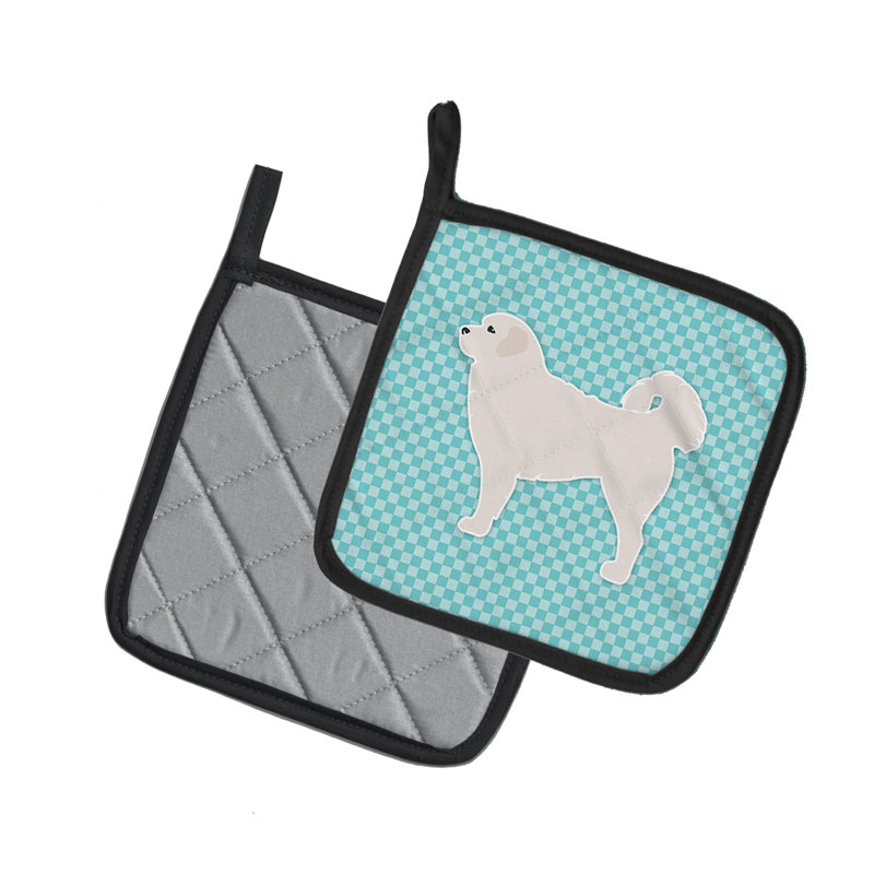 East Urban Home Polyester Potholder, Blue