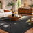 Premium Machine Washable Dream Shag ADS222 Gold Christmas Trees Rug-876782488