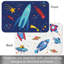 Ensemble de 4 napperons réversibles Zoomie Kids