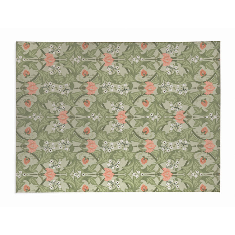 Ogee Leaf Outdoor Rug