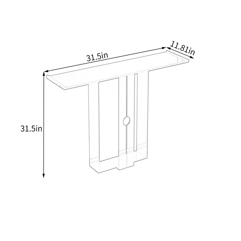 Console Modern Modern, 31.5" H x 31.5" W x 11.81" D