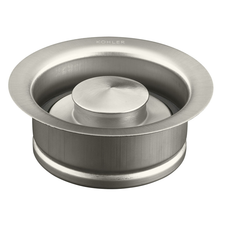 Kitchen Sink Garbage Disposal Flange with Stopper, Fits Standard Disposal Units, Vibrant Brushed Nickel