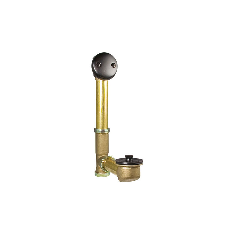 Drain de baignoire Turnstop, Bronze toscan