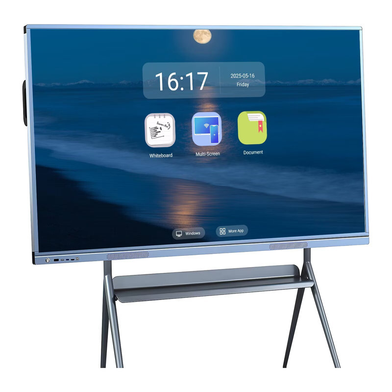 JYXCN 55 po 4K Smartboard, tableau blanc multi-touch double OS et affichage interactif de partage sans fil Smartboard pour la formation scolaire, les bureaux (inclus le support mural)